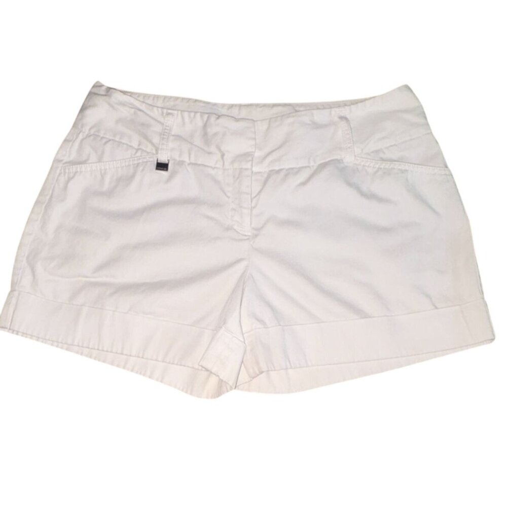 Express Design Studio Womens Shorts-Cream-12-GUC